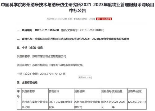 蘇州東吳物業雙喜臨門 成功中標納米所項目并拓展金融服務外包新賽道